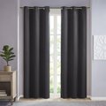 Sun Smart Black 100 Percent Polyester Solid Thermal Panel - Set of 2 SS40-0151